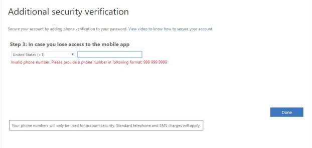 Microsoft Authenticator App setup